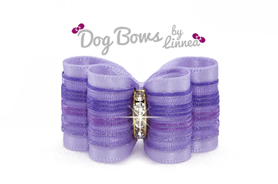 Lilac Satin Sheer Stripe