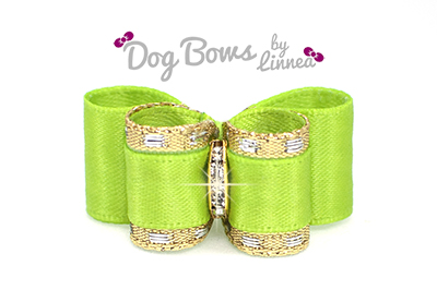 Classic Gold Satin Apple Green