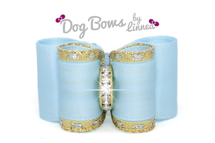 Classic Gold Satin Light Blue