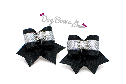 Satin Silver Plated Maltese Pair