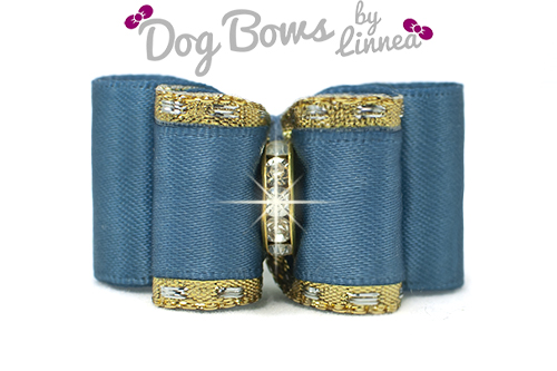 Classic Gold Satin Antique Blue