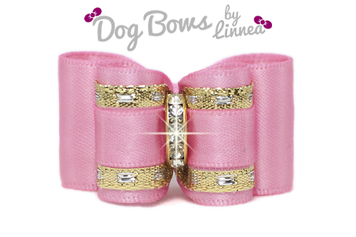 Classic Gold Satin Hot Pink