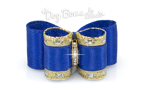 Classic Gold Satin Cobalt