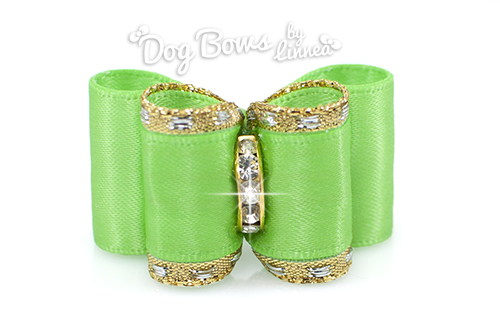 Classic Gold Satin Flash Green