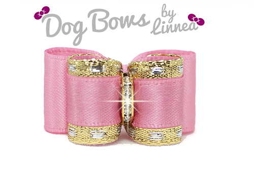 Classic Gold Satin Hot Pink