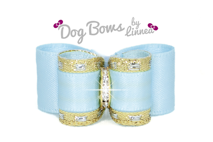 Classic Gold Satin Light Blue