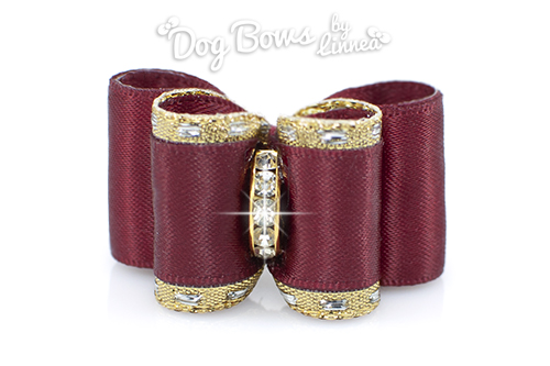 Classic Gold Satin Maroon