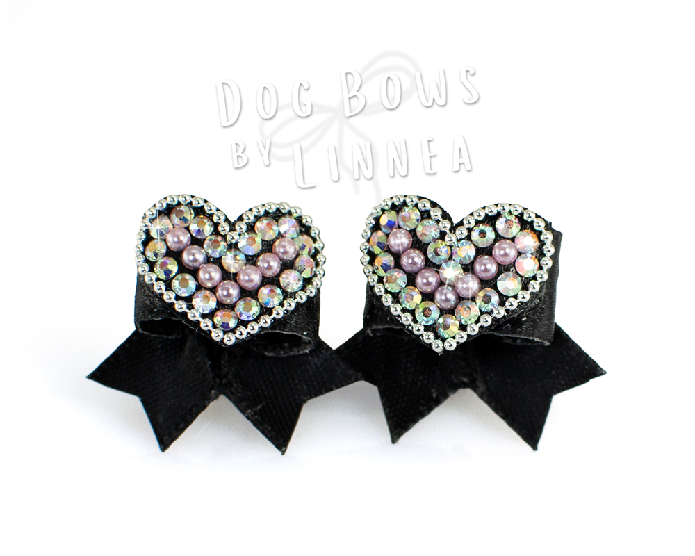 Maltese Pair ~ Crystal Heart