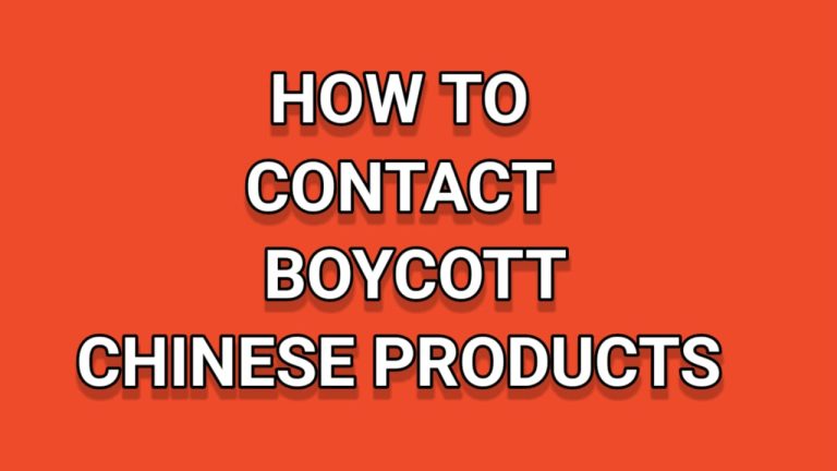 How To Contact Boycott Chinese Products