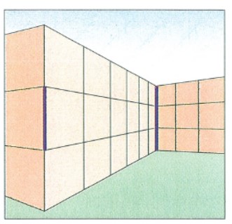 Ponzo-illusionen. De to fede streger er præcis same længde.