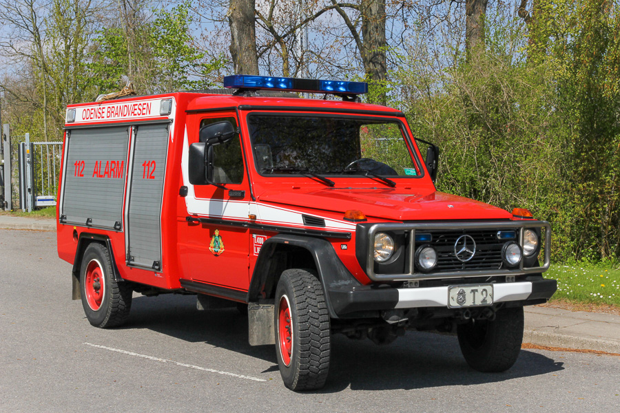 Odense Brandvæsen T2, slangetender på Mercedes-Benz GD. Foto: Tony Frimodt