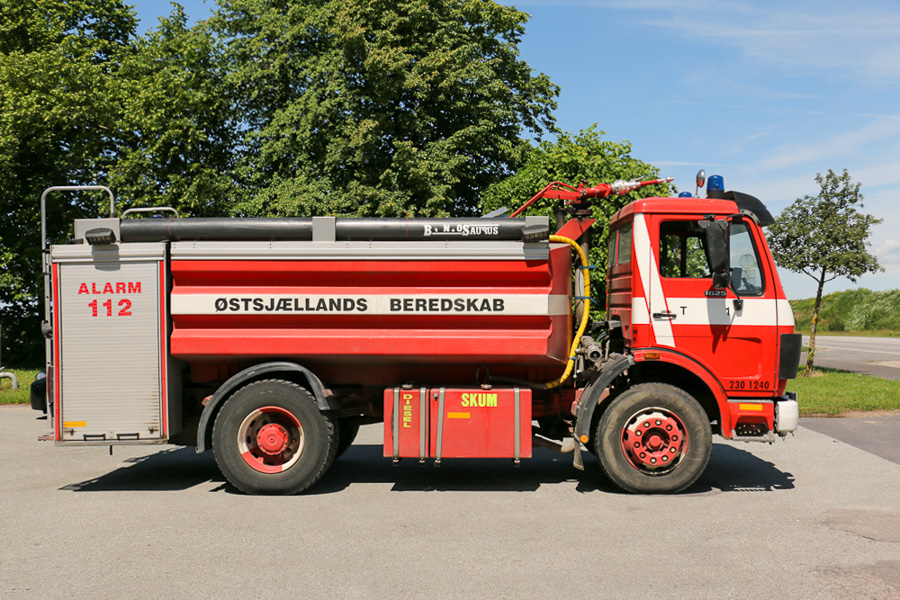 Jyllinges Mercedes-Benz tankvogn ligner sig selv. Foto: Henning Svensson