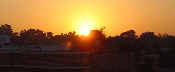 india-chandigarh-house-sunset