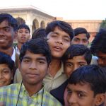 india-agra-red-fort-kids