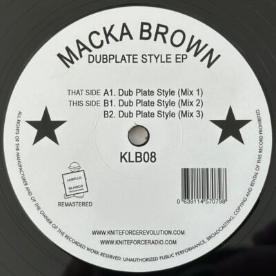 Macka Brown - Dub Plate Style EP - 12", EP, RE, RM