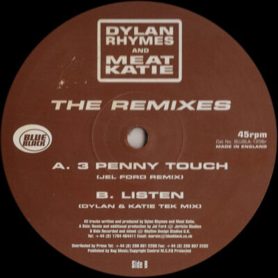 Dylan Rhymes And Meat Katie* - The Remixes - 12"