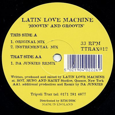 Latin Love Machine - Moovin' And Groovin' - 12"
