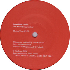 LoSoul - You Know - 12"