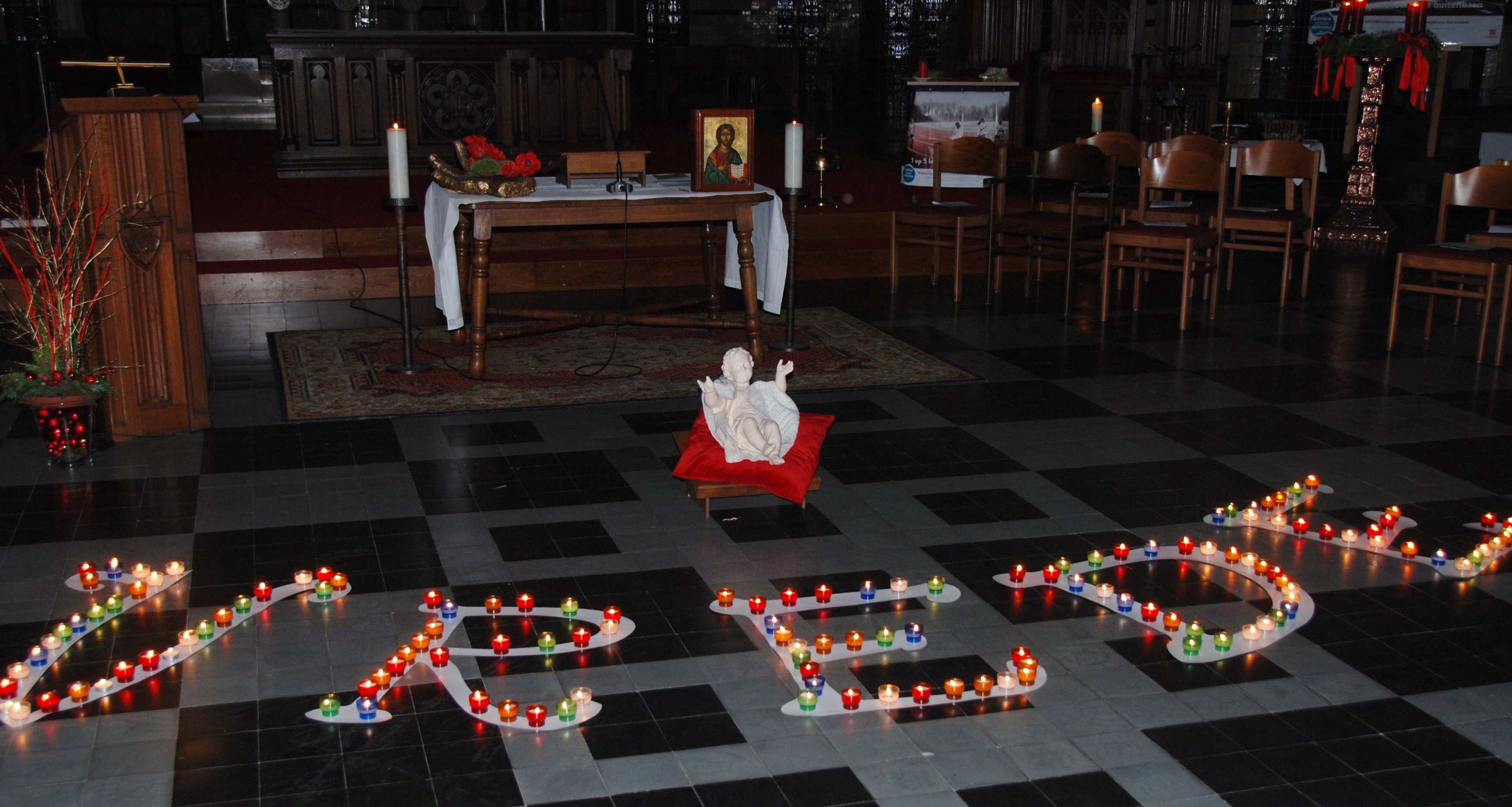 Kerstviering met gezinnen in de St.-Antoniuskerk