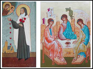 Nieuwe iconen in St.-Theresiakerk, geschonken door Rob Tas
