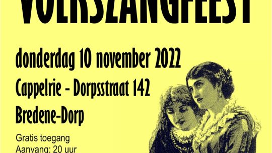 32e Volkszangfeest – Confrérie