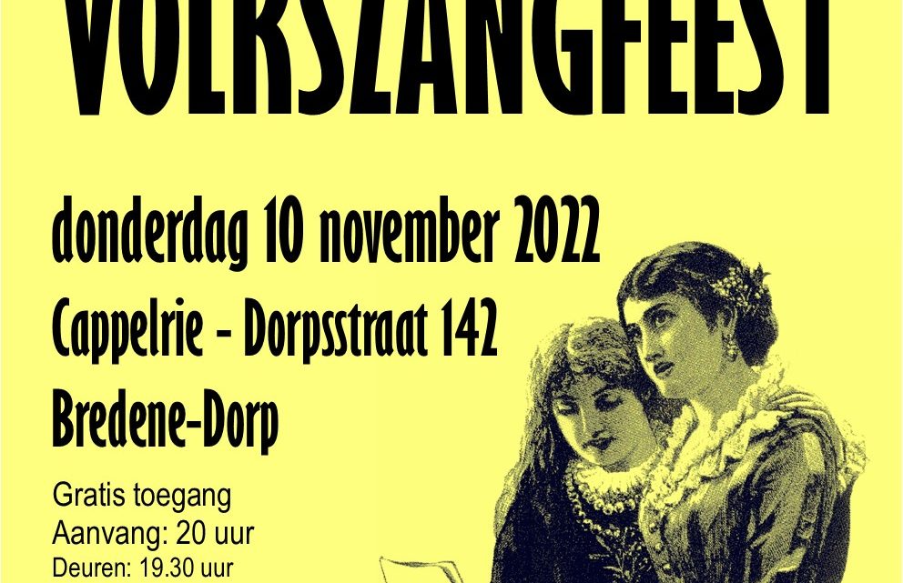 32e Volkszangfeest – Confrérie