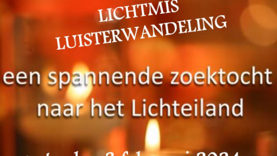 Lichtmisluisterwandeling voor eerste communicanten