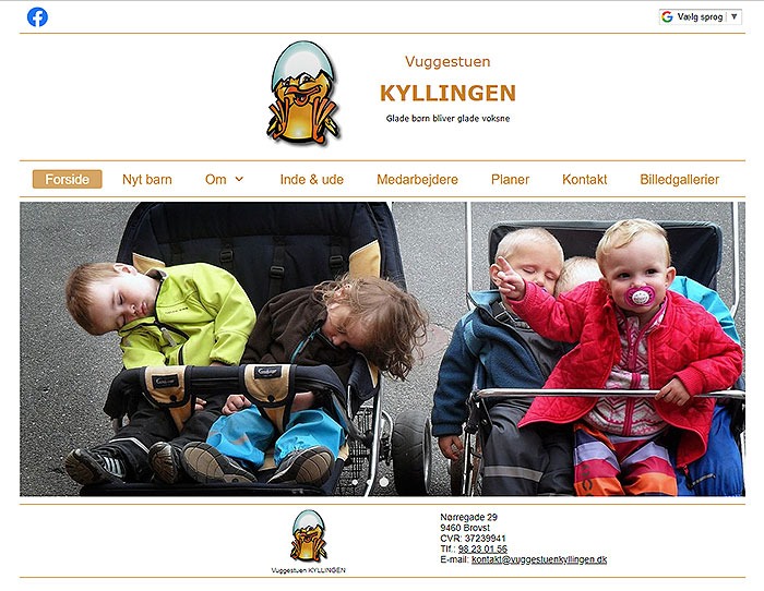 Screendump af www.vuggestuenkyllingen.dk