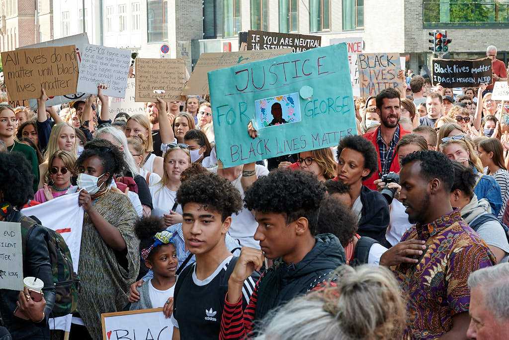 Black Lives Matter demonstration i Aarhus