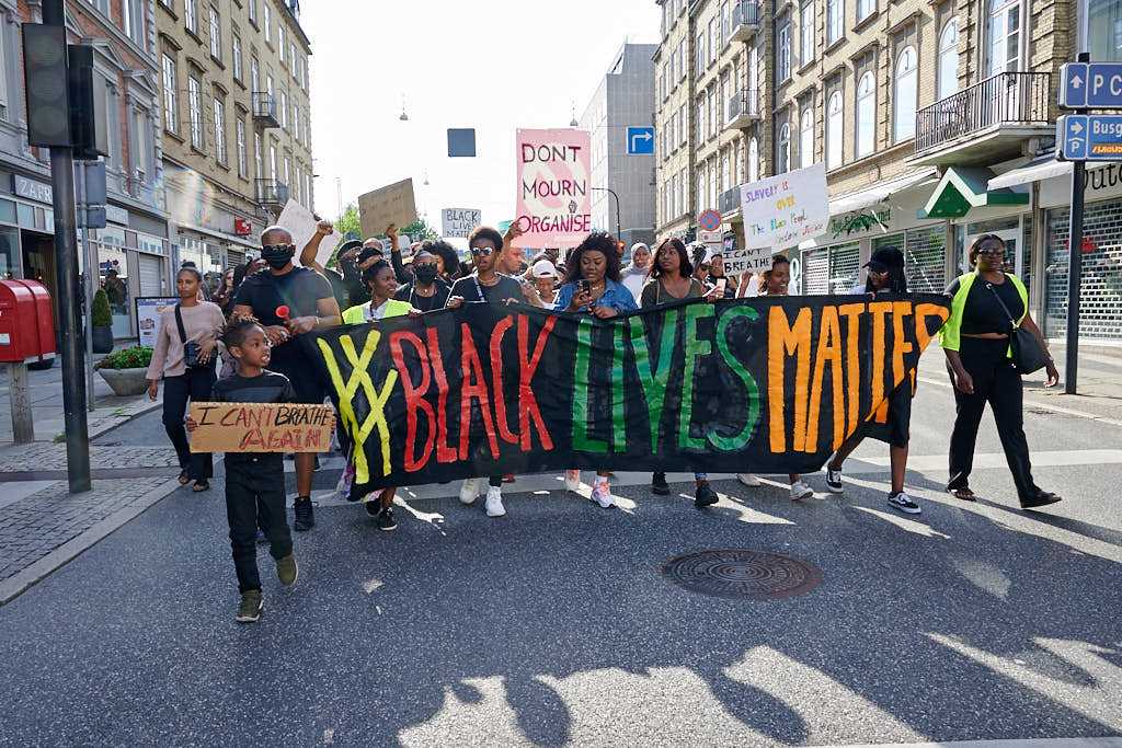 Black Lives Matter demonstration i Aarhus