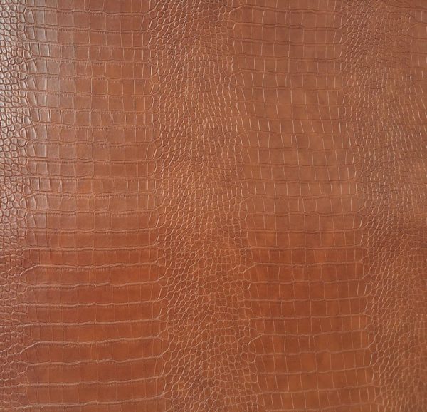 Artificial Leather Crocodile Brown