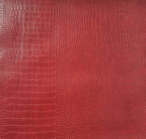 Artificial Leather Crocodile Red