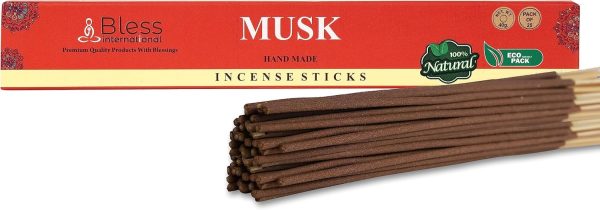 Bless-Frankincense-and-Myrrh 100%-Natural-Handmade-Hand-Dipped-Incense-Sticks Organic-Chemicals-Free for-Purification-Relaxation-Positivity-Yoga-Meditation The-Best-Woods-Scent (500 Sticks (750GM)) - Image 117