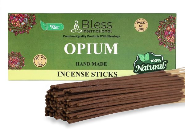 Bless-Frankincense-and-Myrrh 100%-Natural-Handmade-Hand-Dipped-Incense-Sticks Organic-Chemicals-Free for-Purification-Relaxation-Positivity-Yoga-Meditation The-Best-Woods-Scent (500 Sticks (750GM)) - Image 129