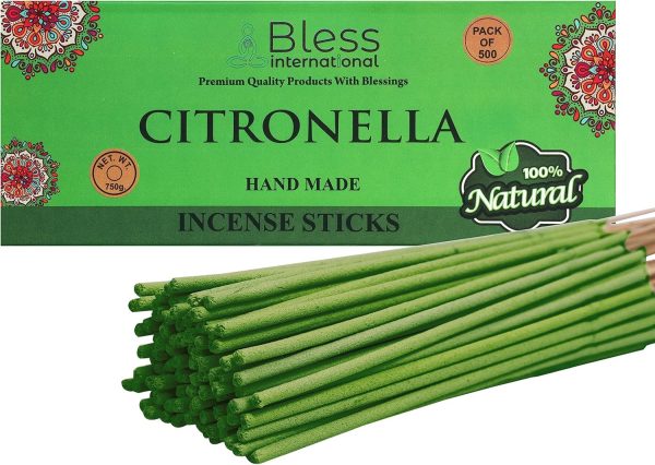 Bless-Frankincense-and-Myrrh 100%-Natural-Handmade-Hand-Dipped-Incense-Sticks Organic-Chemicals-Free for-Purification-Relaxation-Positivity-Yoga-Meditation The-Best-Woods-Scent (500 Sticks (750GM)) - Image 215