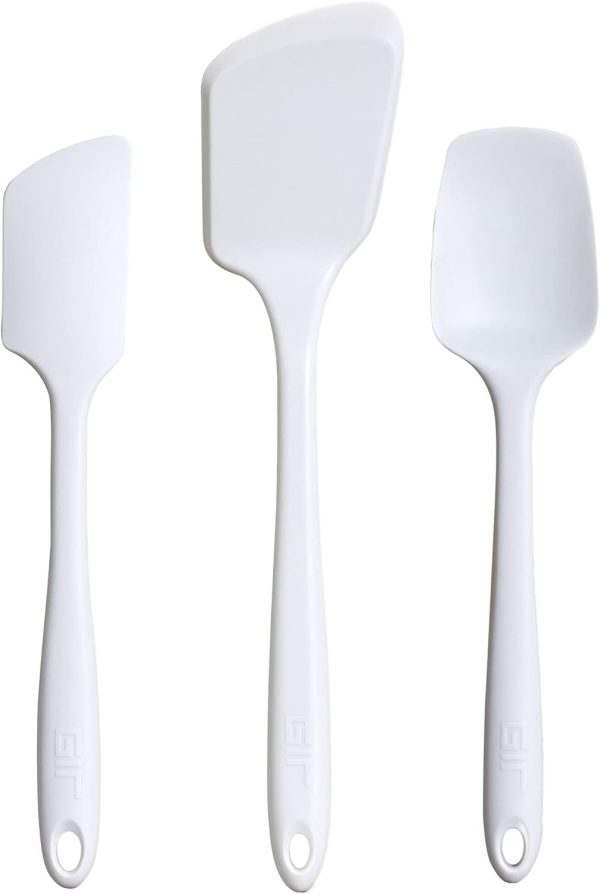 GIR: Get It Right - 5 Piece Silicone Utensil Set - Ladle, Spatula, Flip, Spoon & Spoonula, Non-stick, Heat Resistant, Dishwasher Safe, Kitchen Utensils, Baking Supplies, BPA & BPS Free - Mediterranean - Image 25