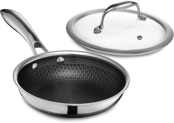 HexClad Hybrid Nonstick Frying Pan, 10-Inch, Stay-Cool Handle, Dishwasher and Oven-Safe, Induction Ready, Compatible with All Cooktops - Image 27