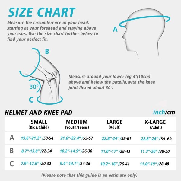 Kids Bike Helmet, Toddler Helmet for Youth Adult, Knee Pad Elbow Pad Wrist Guard Protective Gear Set for Skateboard, Bike, Skating, Cycling - Image 13