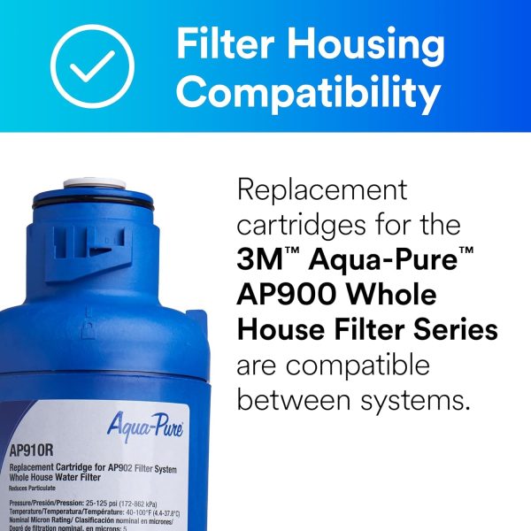 3M Aqua-Pure Whole House Sanitary Quick Change Water Filter System AP904, Reduces Sediment, Chlorine Taste and Odor, and Scale, Heavy Duty, 100,000 Gallon - Image 12