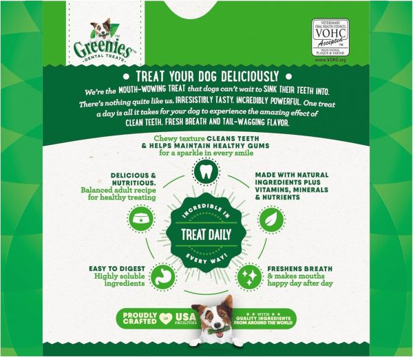 Greenies Original Teenie Natural Dental Care Dog Treats, 36 oz. Pack (130 Treats) - Image 38