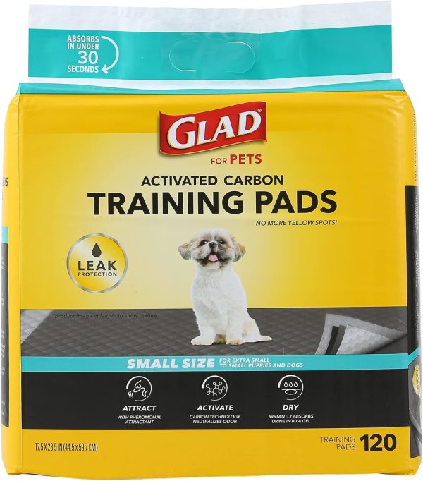 Glad for Pets Black Charcoal Puppy Pads 23" x 23" AllinOne Puppy Potty Training Pads That ABSORB & NEUTRALIZE Urine Instantly New & Improved Quality Puppy Pee Pads, (Pack of 1, 100 Count Total) - Image 32