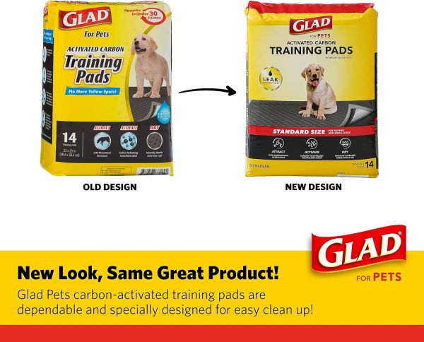 Glad for Pets Black Charcoal Puppy Pads 23" x 23" AllinOne Puppy Potty Training Pads That ABSORB & NEUTRALIZE Urine Instantly New & Improved Quality Puppy Pee Pads, (Pack of 1, 100 Count Total) - Image 65