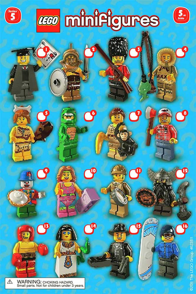 Lego Lizard Man 8805 Costume Gator Dinosaur Guy Collectible Minifigure  Series 5