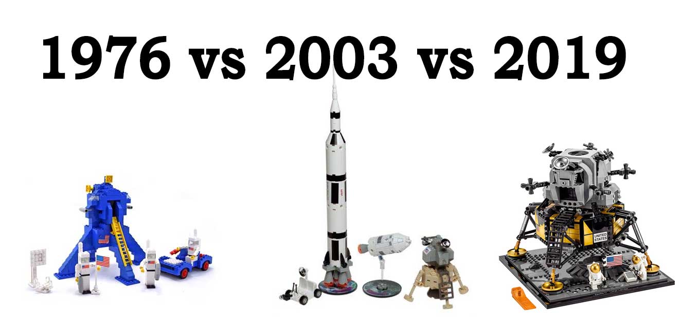 Space 1976 vs 2003 vs 2019