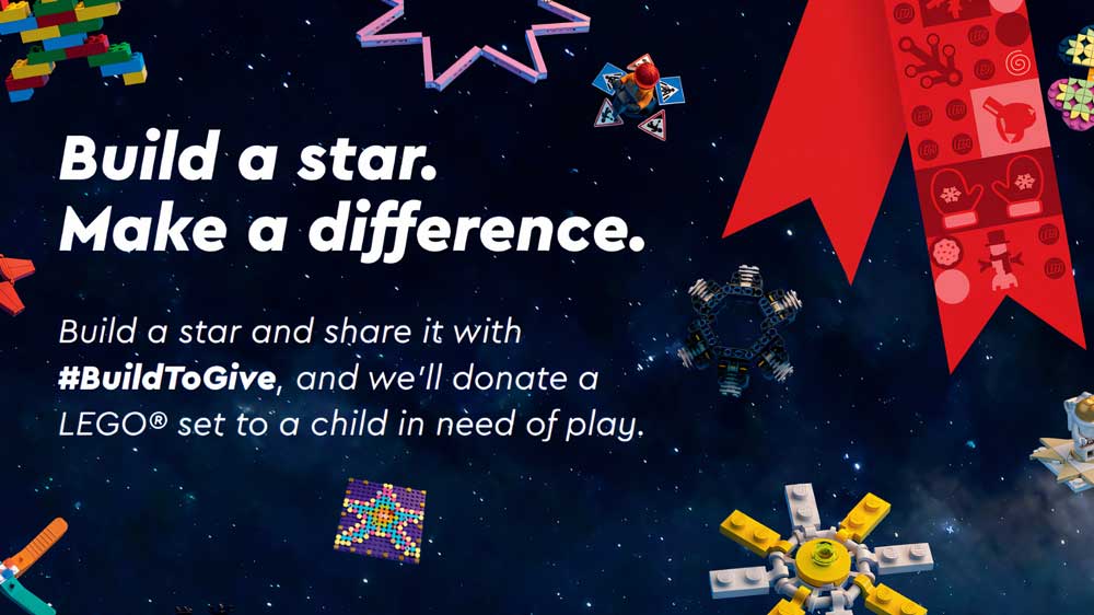 #BuildToGive – LEGO Group ber familier bygge en stjerne og gjøre en forskjell