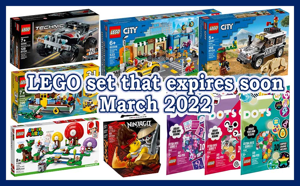 LEGO sett som utgår snart – mars 2022
