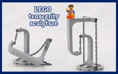 LEGO tensegrity sculpture
