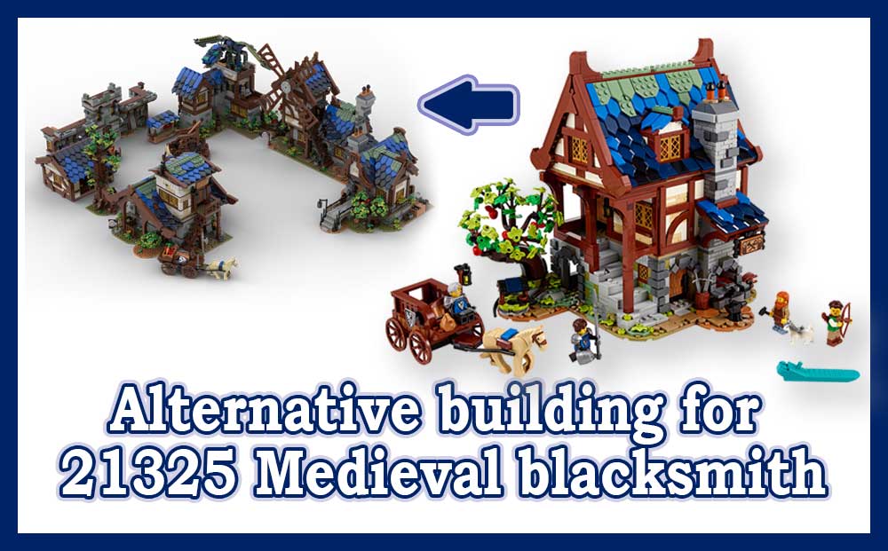 Alternativ bygg til 21325 Medieval Blacksmith