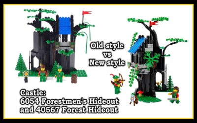 Castle: 6054 Forestmen’s Hideout and 40567 Forest Hideout “Old vs New”