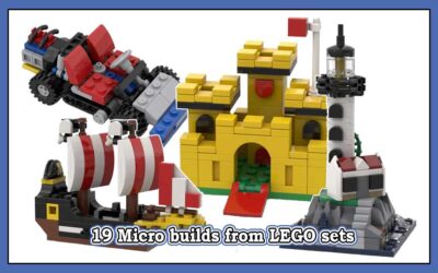 19 Micro bygg av kjente LEGO sett
